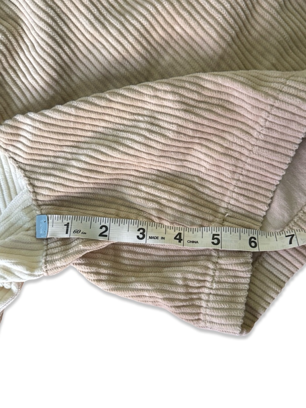 PacSun Men's Colorblock Cream/Tan Corduroy Shorts | Excellent condition - Picture 5 of 8